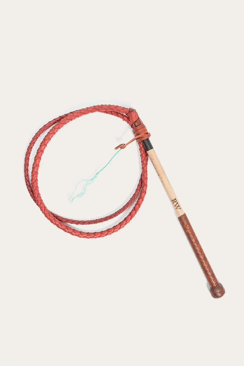 Redhide 6ft stock whip - red hide