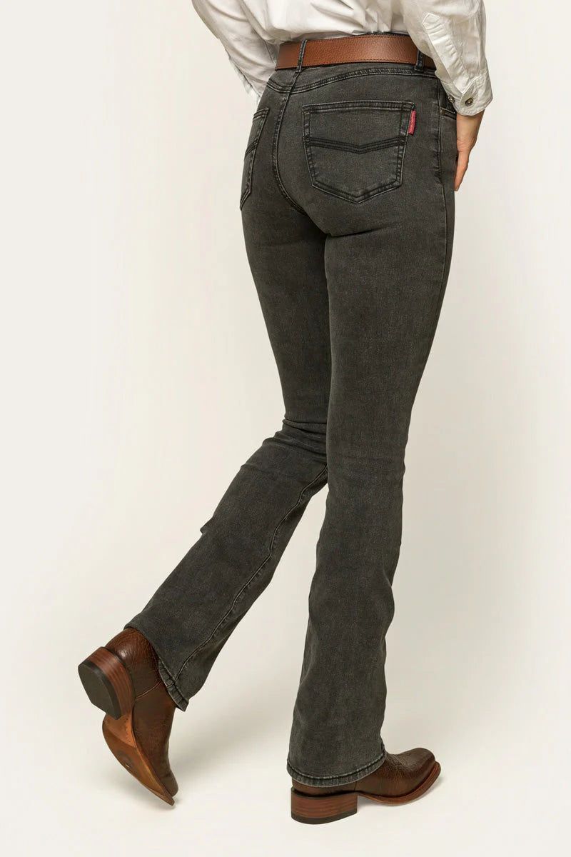 Katherine Cowgirl Womens Mid Rise Bootleg Jeans