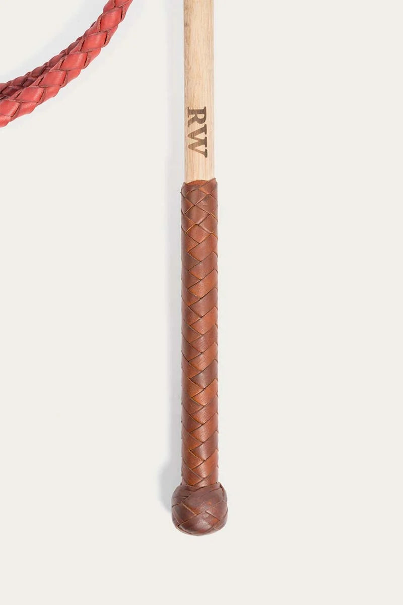 Redhide 6ft stock whip - red hide
