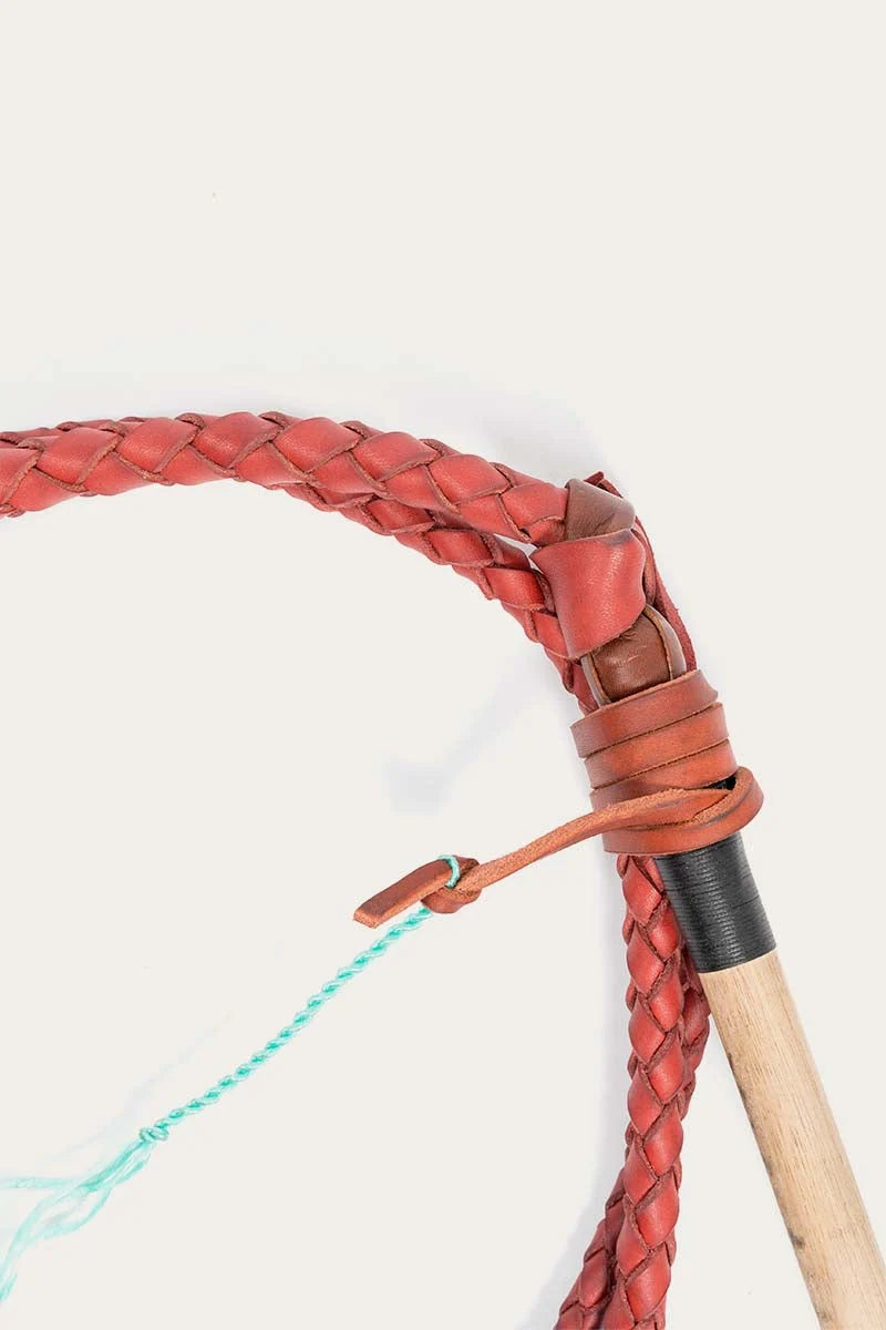 Redhide 6ft stock whip - red hide