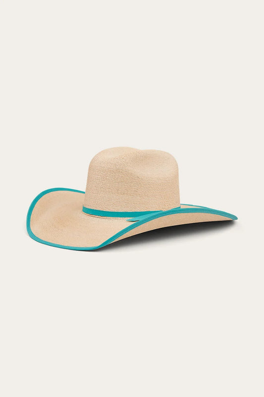 Sterling Straw Hat - Natural/Aqua