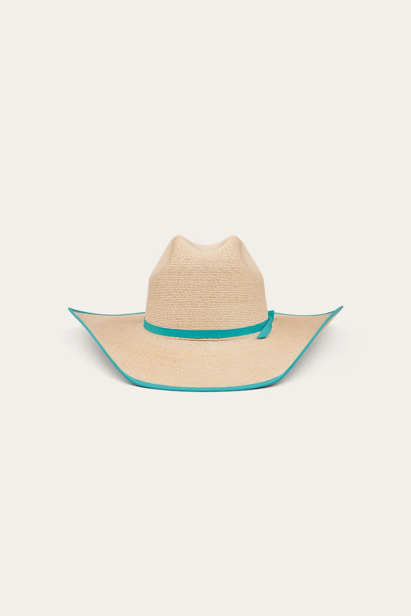 Sterling Straw Hat - Natural/Aqua