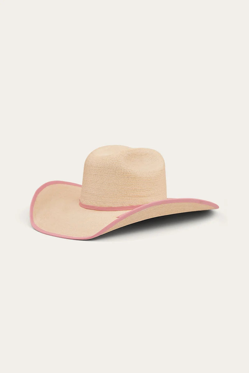 Sterling Straw Hat - Natural/Pink