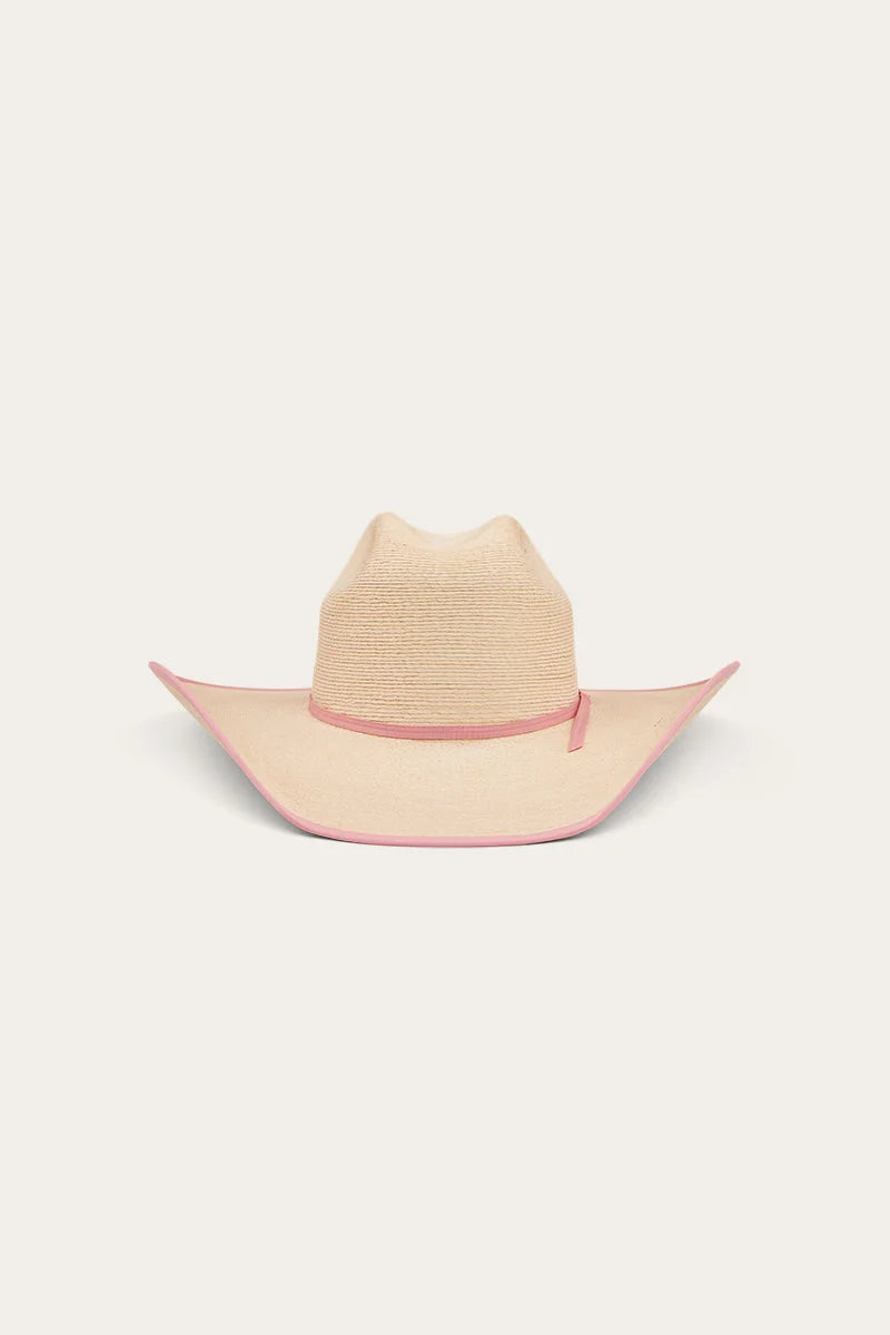 Sterling Straw Hat - Natural/Pink