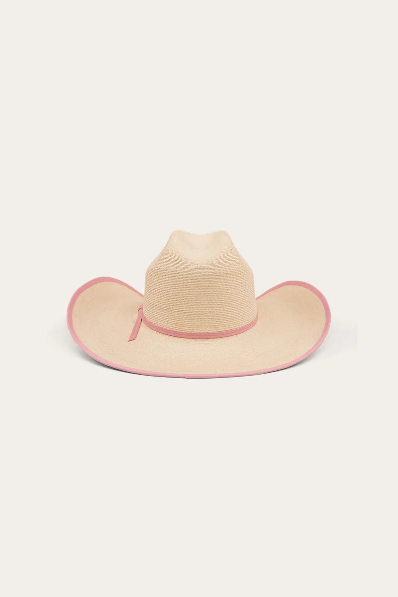 Sterling Straw Hat - Natural/Pink