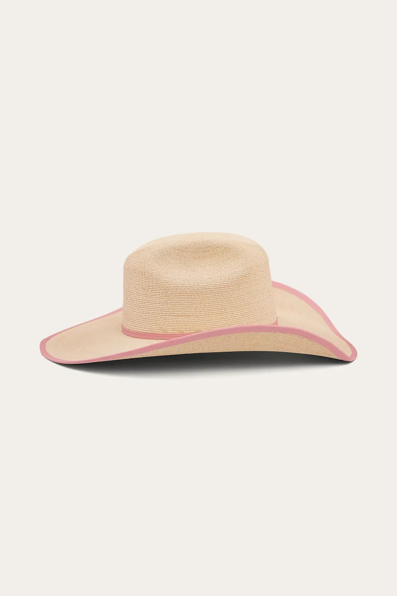 Sterling Straw Hat - Natural/Pink