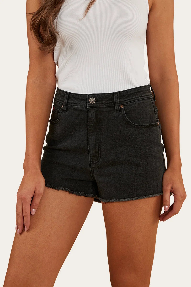 Gracie Denim Short - Black