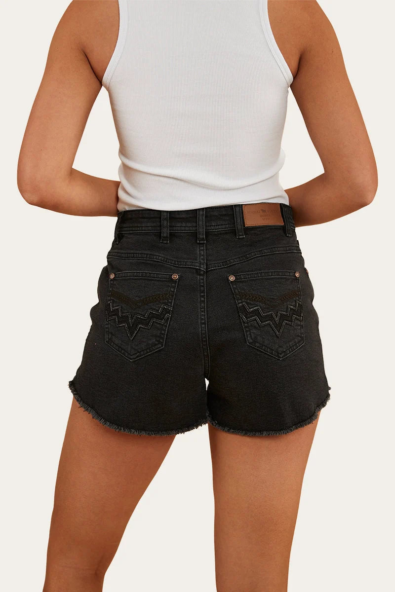 Gracie Denim Short - Black