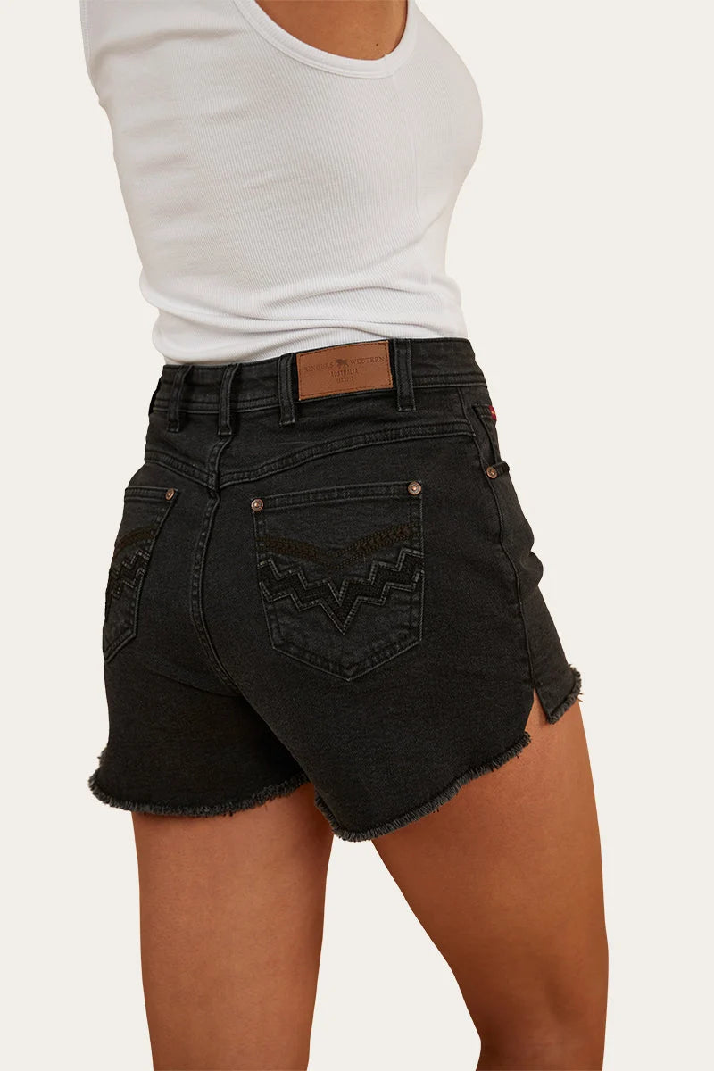 Gracie Denim Short - Black