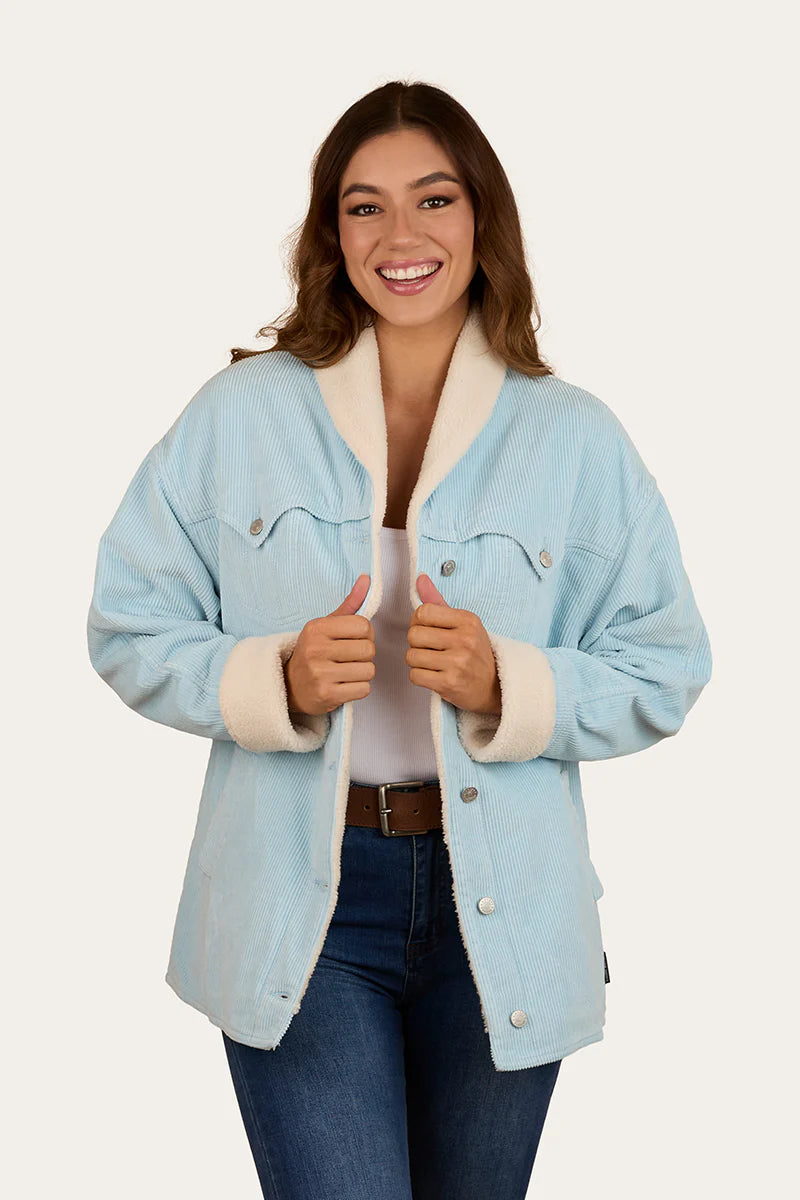 Lacey Women’s Sherpa Jacket - Ice Blue