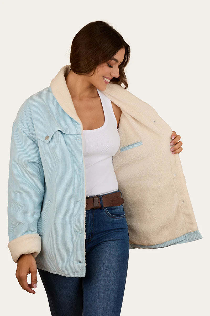 Lacey Women’s Sherpa Jacket - Ice Blue