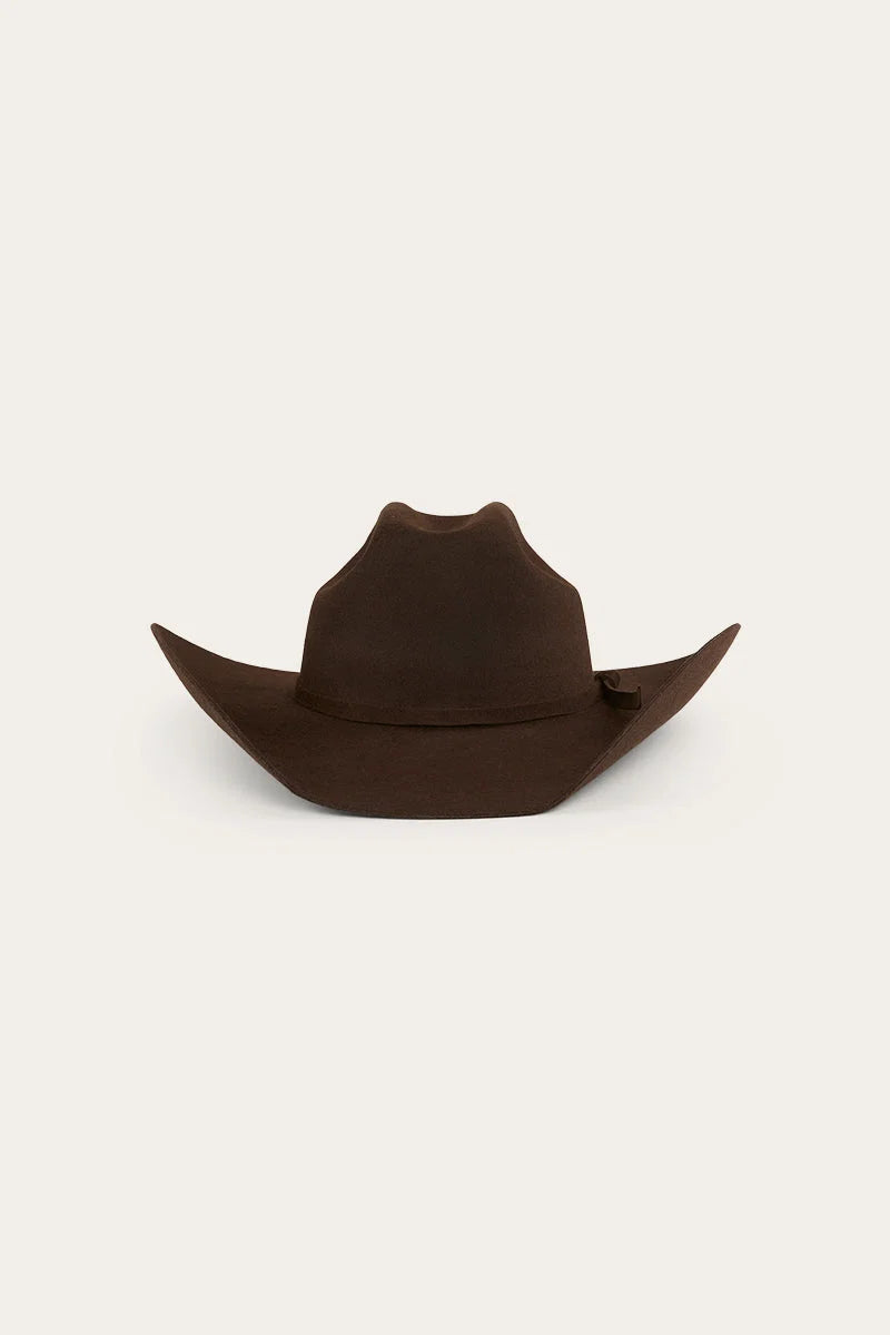 Buster kids felt hat - Chocolate