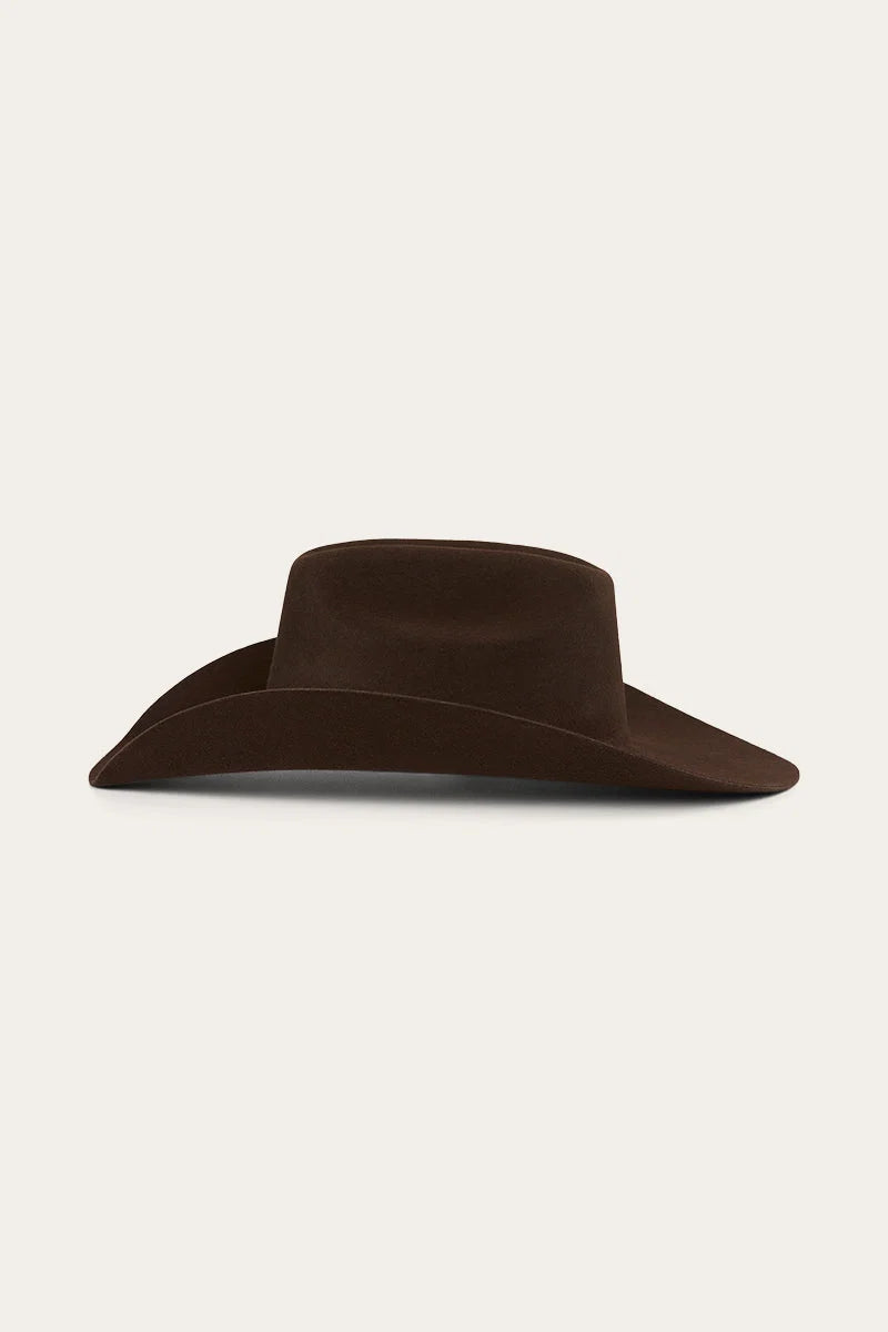Buster kids felt hat - Chocolate