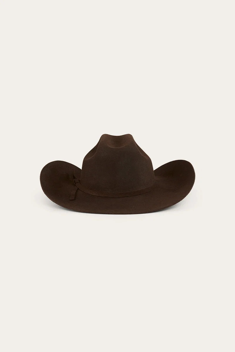 Buster kids felt hat - Chocolate