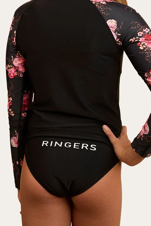 Mays Girls Swim Bottom Black/Silver