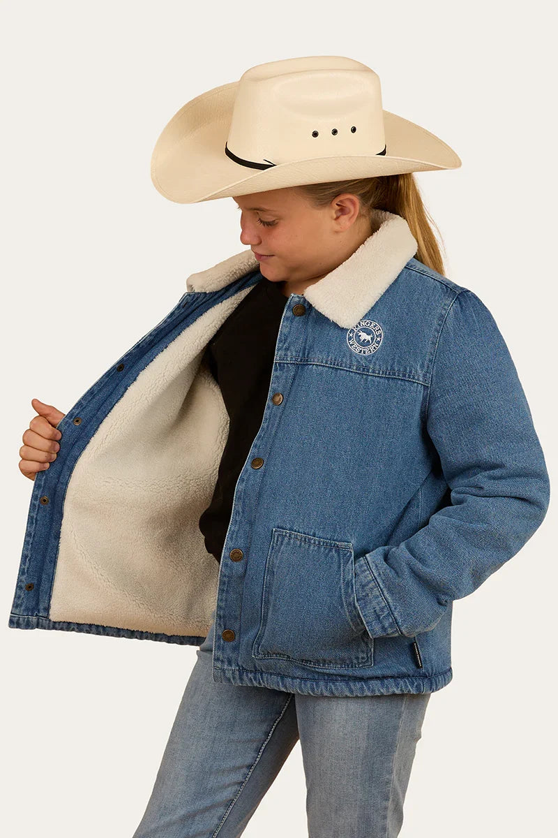 Boston Kids Denim Jacket - Mid Wash