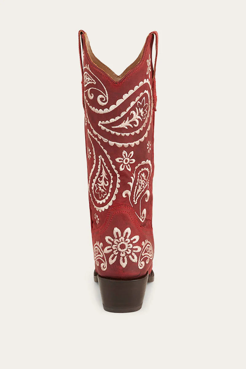 Olivia Womens Cuban Heel Western Boot