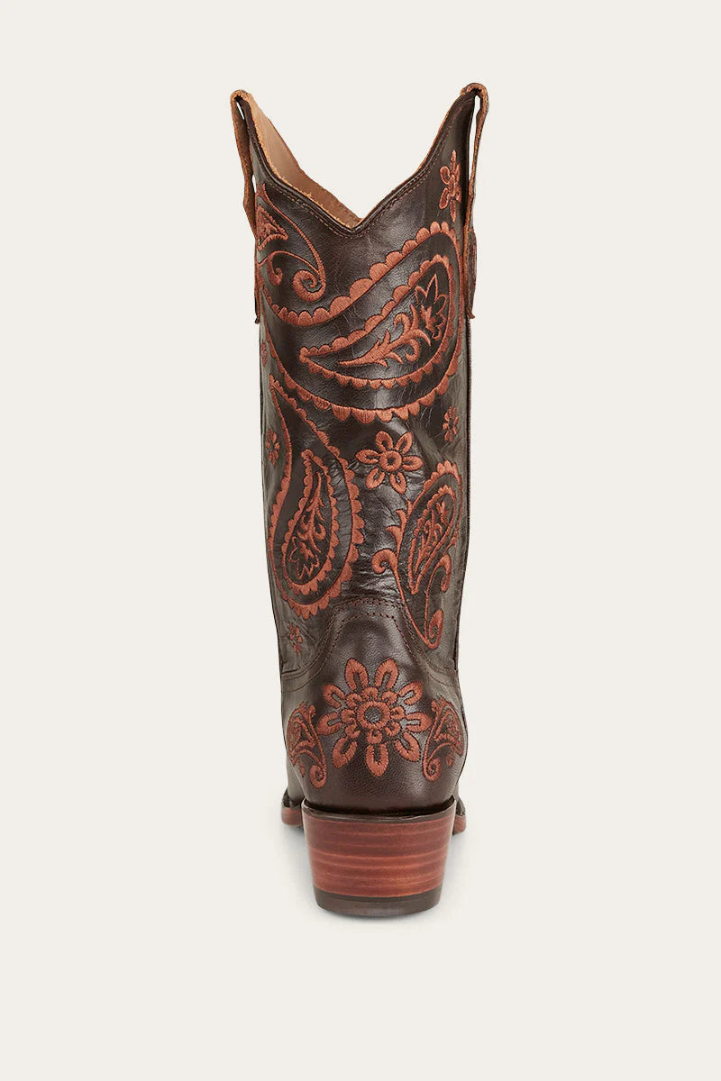 Olivia Womens Cuban Heel Western Boot
