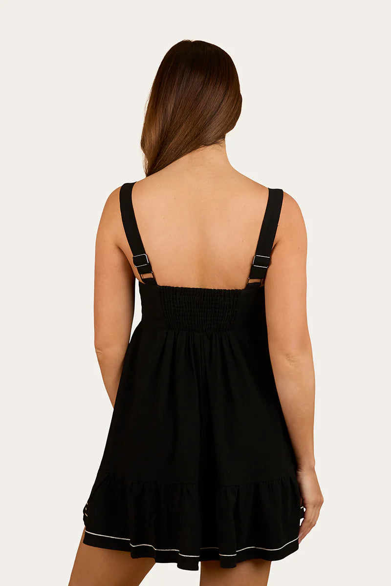 Westley Women’s Embroidered Mini Dress - Black