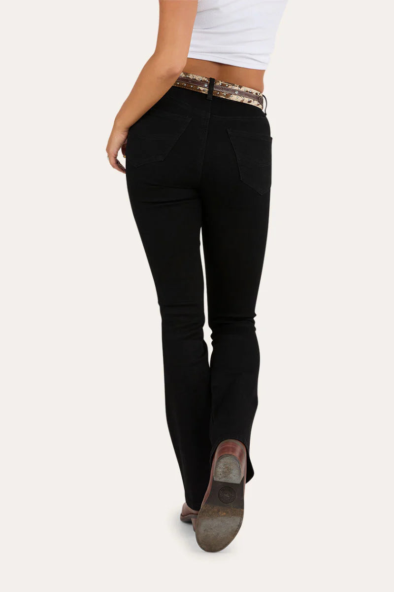 Penny Women’s High Rise Bootleg Jeans - Black
