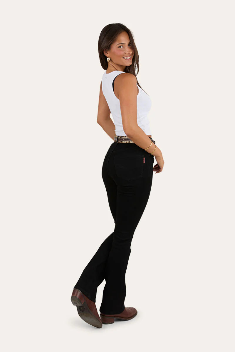 Penny Women’s High Rise Bootleg Jeans - Black