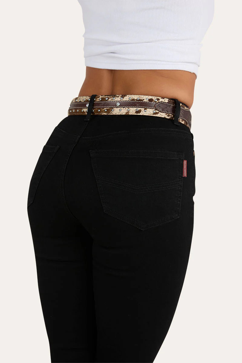 Penny Women’s High Rise Bootleg Jeans - Black