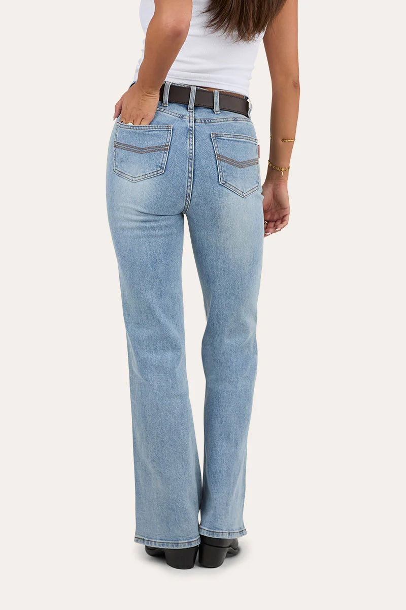 Betsy Woman’s High Rise Bootleg Jeans - Light Blue