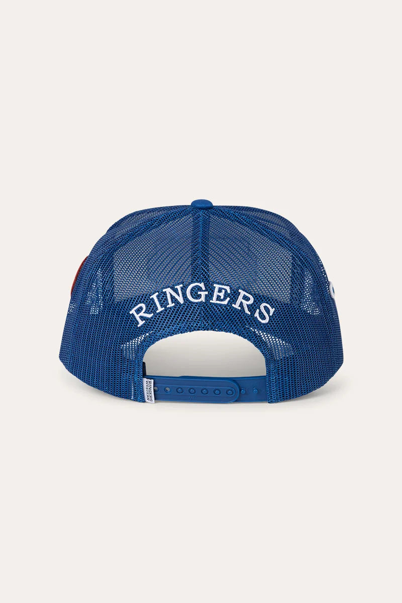 Drive By Deep Fit Trucker Cap - Blue/Cream