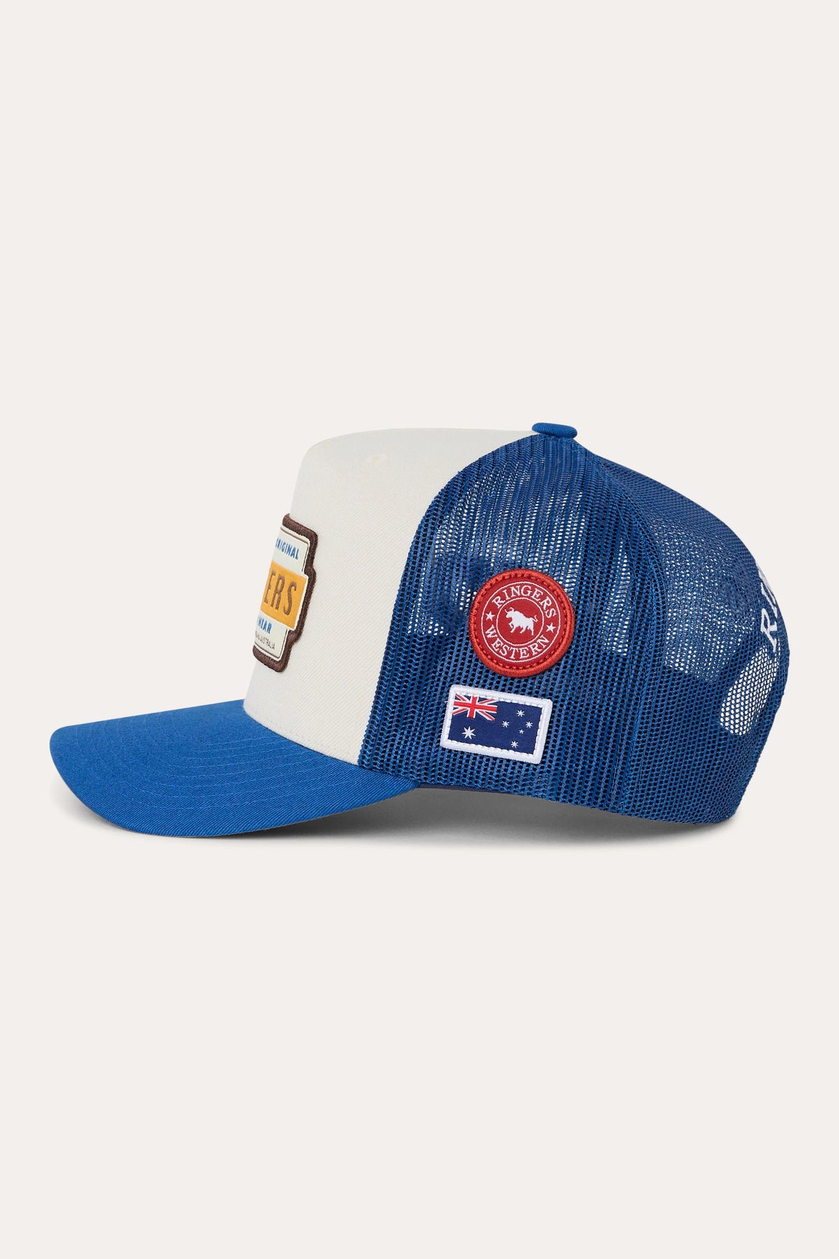 Drive By Deep Fit Trucker Cap - Blue/Cream