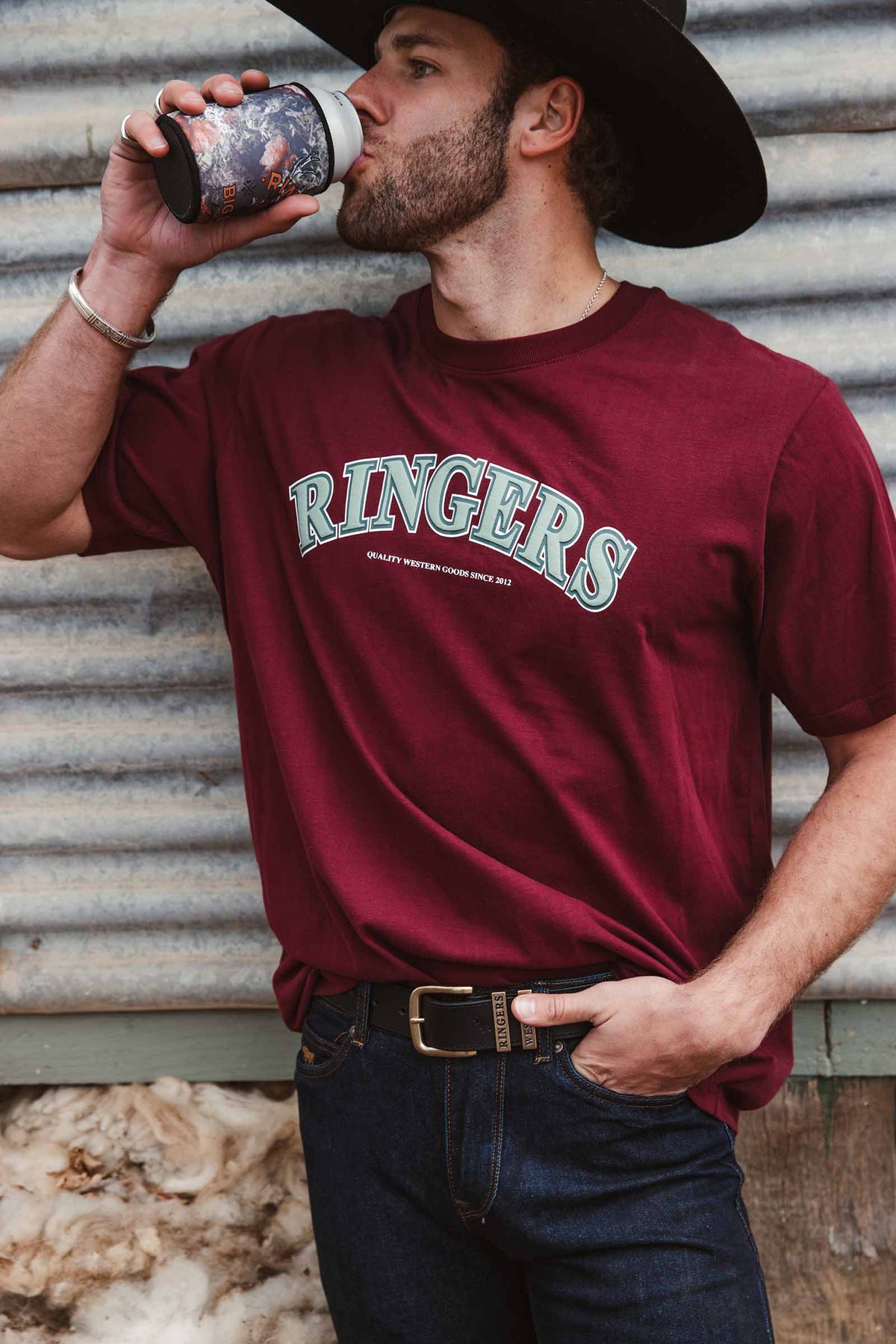 Princeton Men’s Loose fit T-Shirt - Cabernet