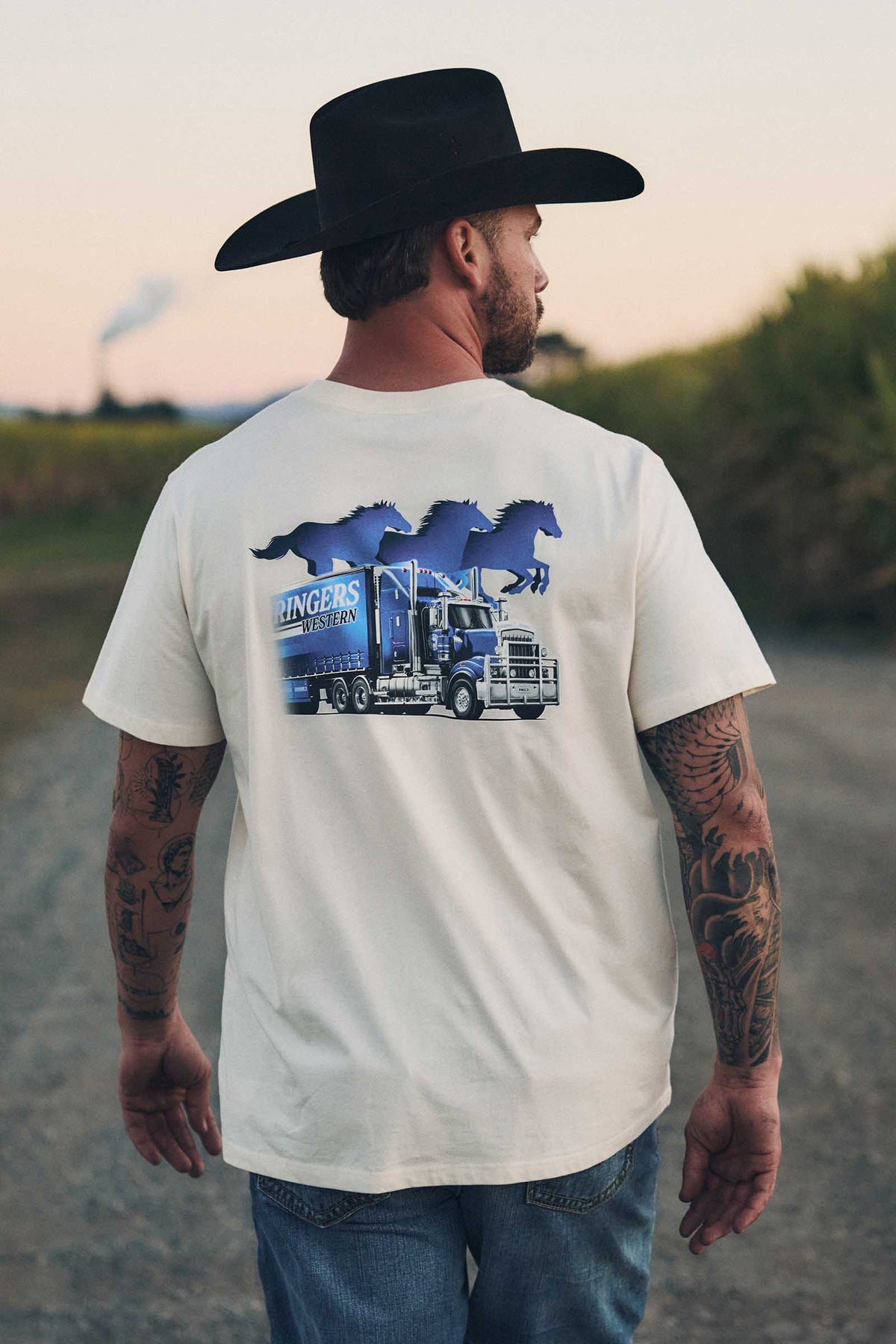 Road Rumble Men’s Loose Fit T-Shirt - Off White