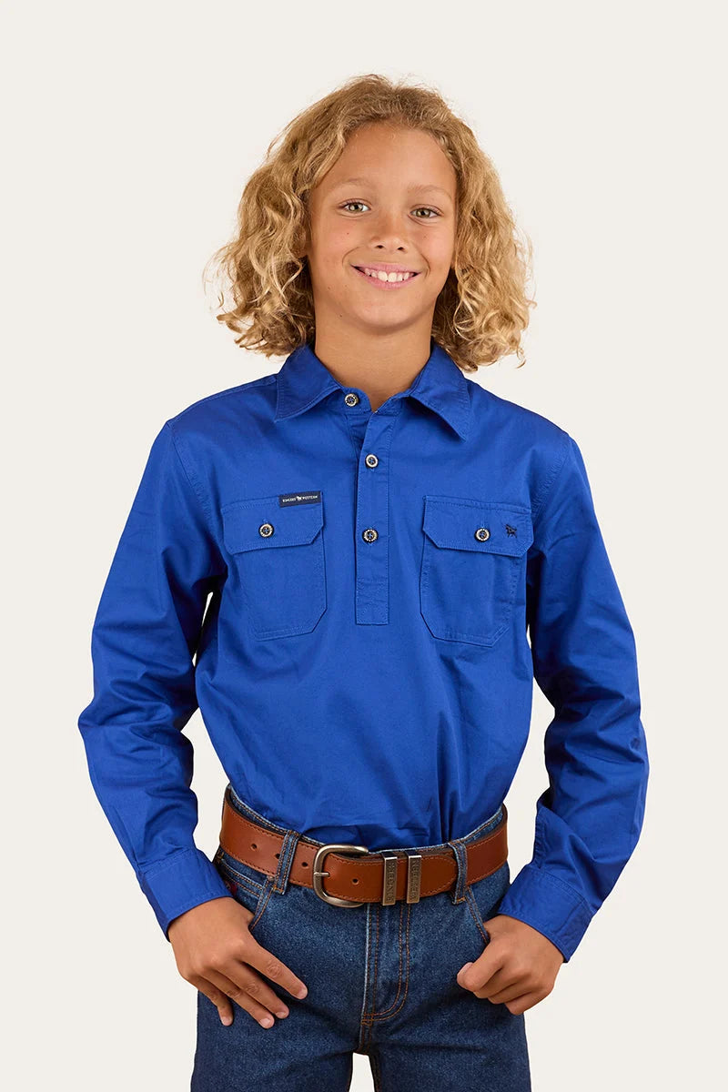 Ord River Kids Half Button Kids Work Shirt
