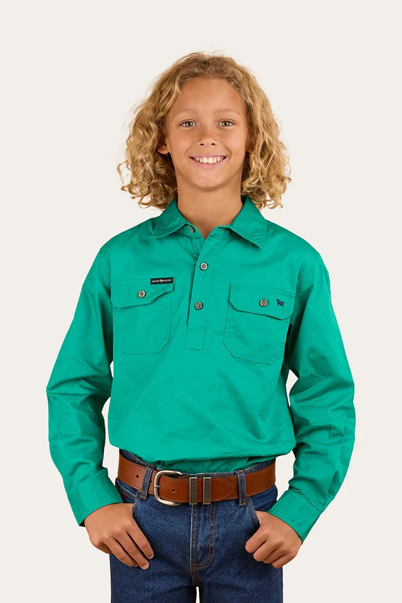 Ord River Kids Half Button Kids Work Shirt
