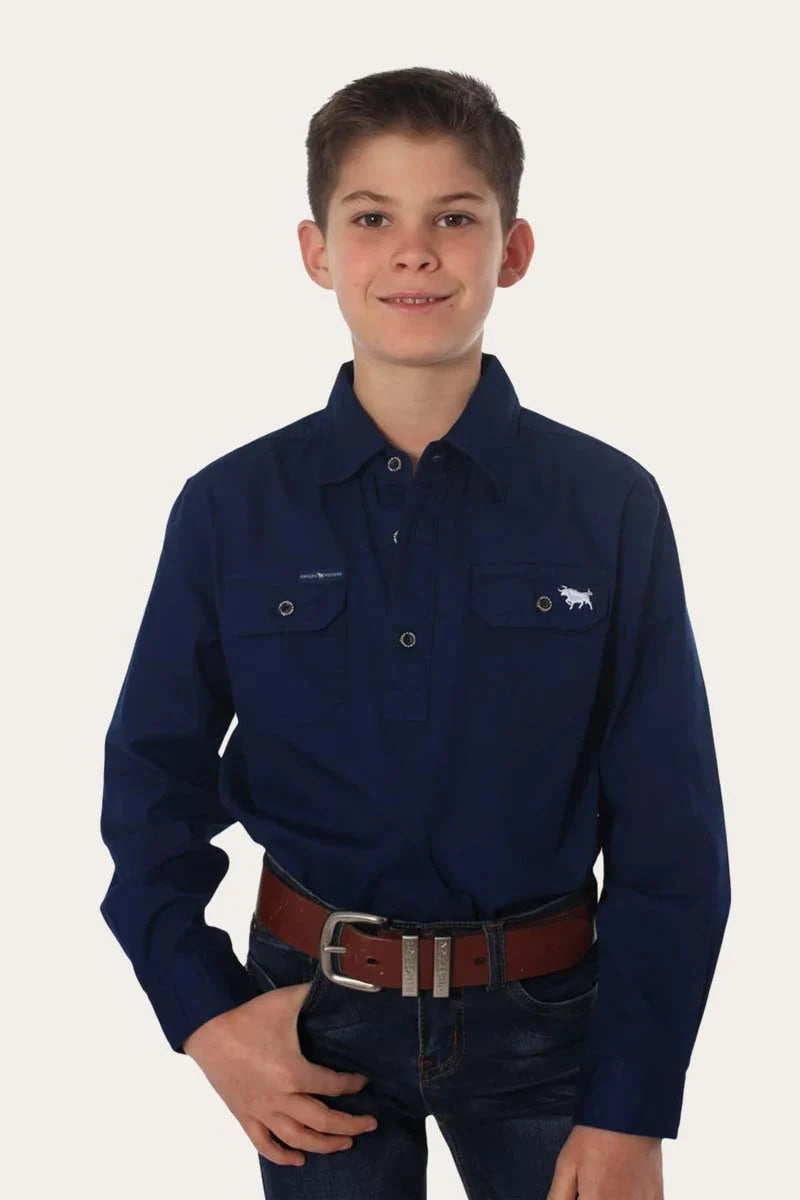 Ord River Kids Half Button Kids Work Shirt