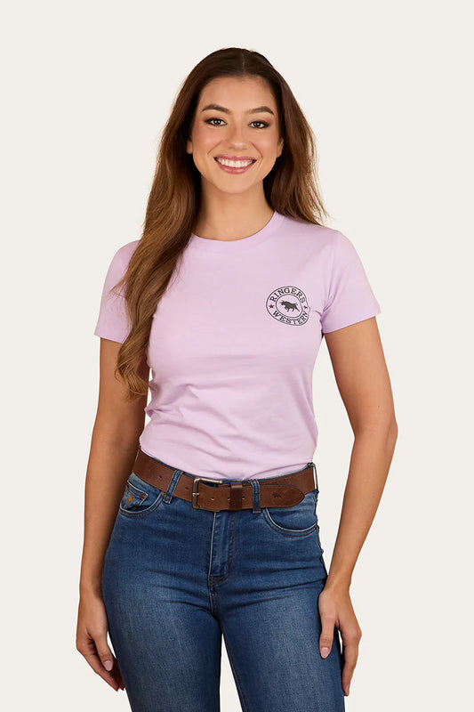 Signature Bull Women’s Classic Fit T-Shirt - Lilac/Charcoal