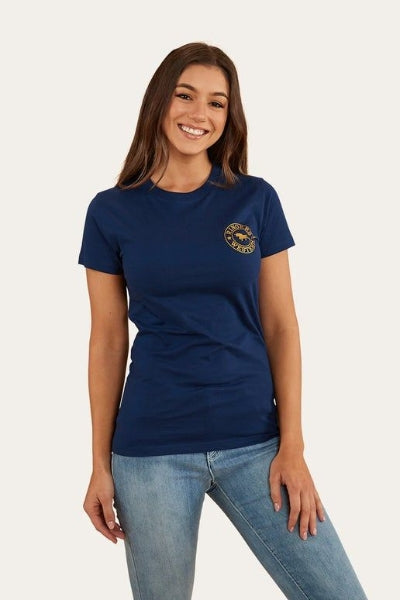 Signature Bull Women’s Classic Fit T-shirt - navy/gold
