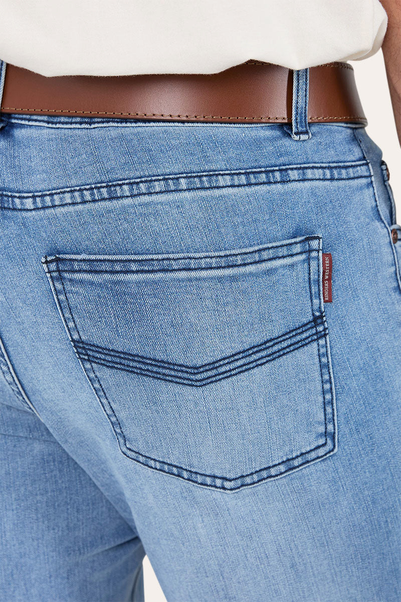 Burke Mens Tapered Leg Jeans