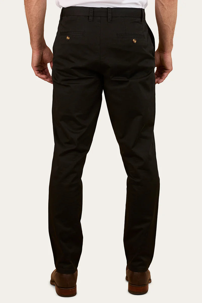 Collins Mens Regular Fit Chino Pant - Black