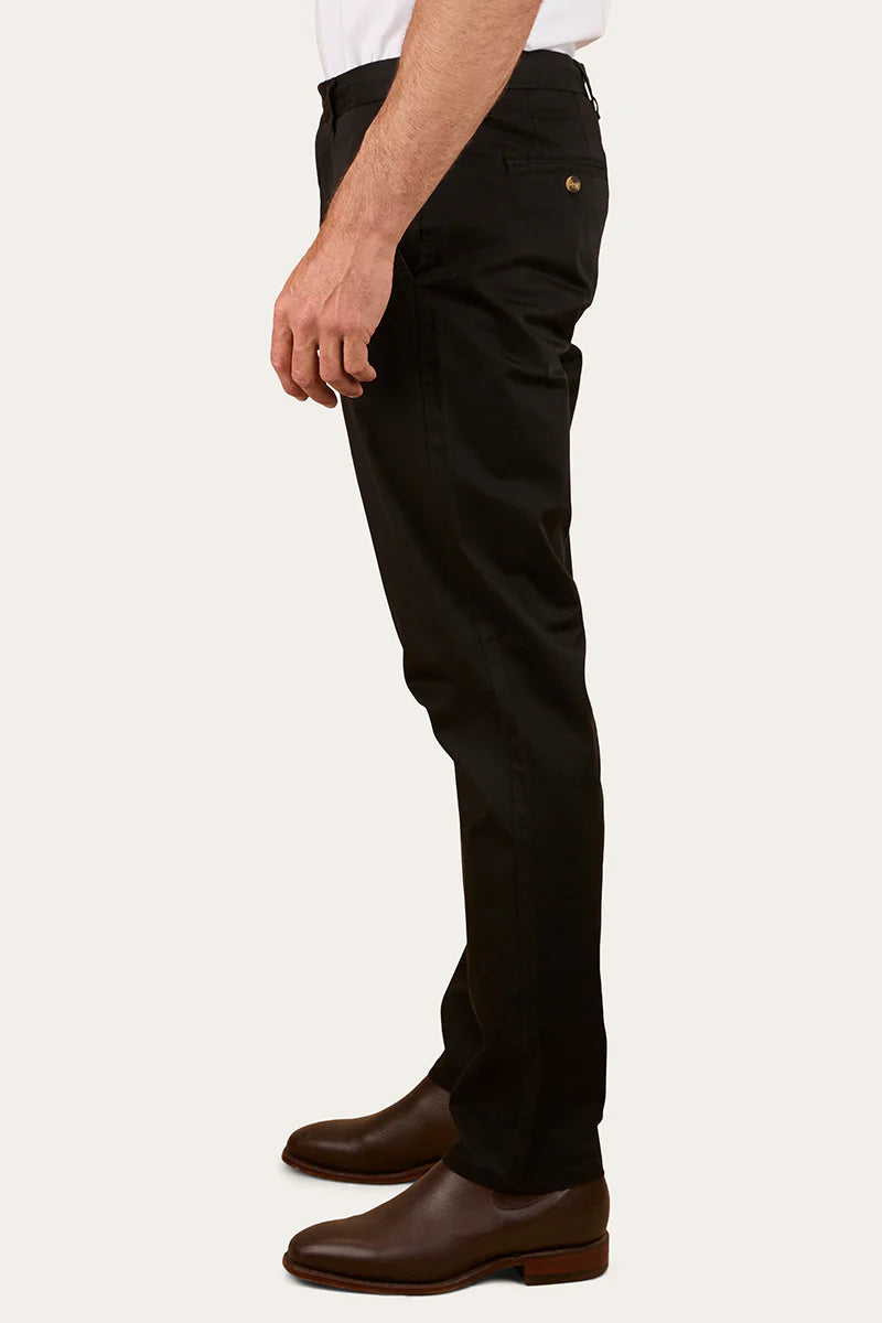 Collins Mens Regular Fit Chino Pant - Black