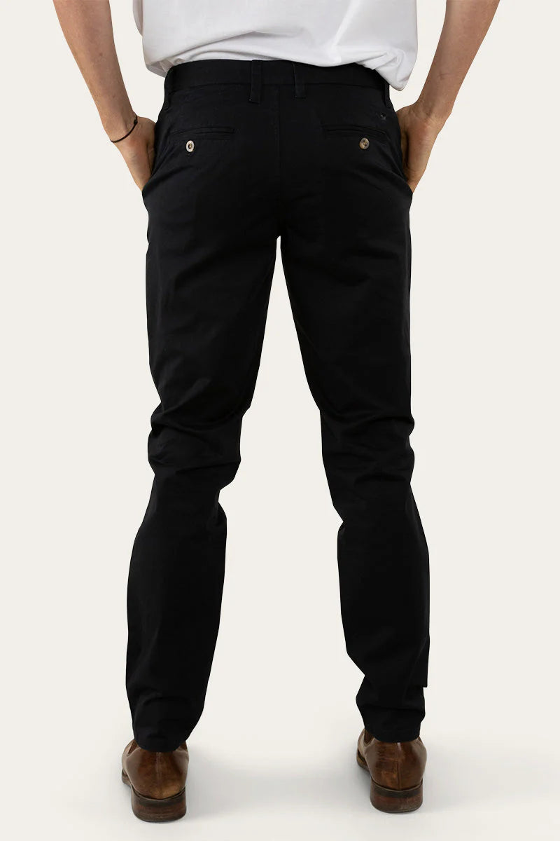 Parsons Mens Slim Fit Chino Pant - Black