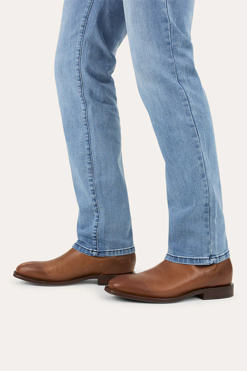 Mitchell Mens Straight Leg Jeans - Light Blue
