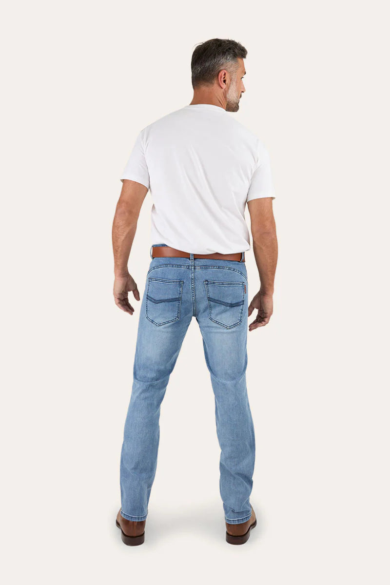 Mitchell Mens Straight Leg Jeans - Light Blue