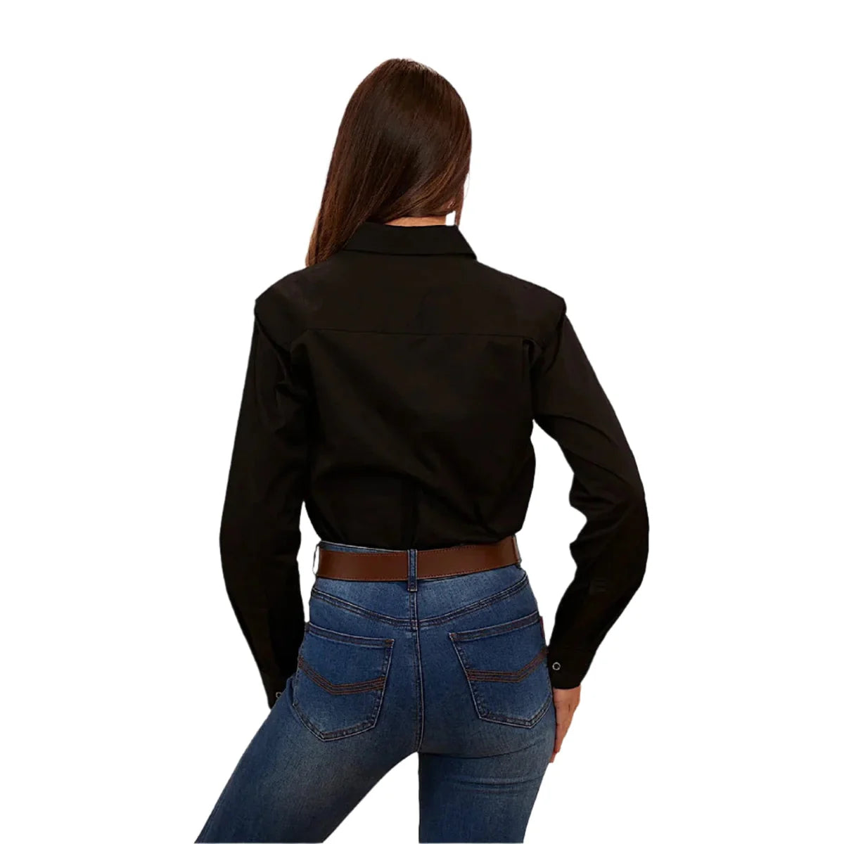Herefords Women’s Half Button Black/ Melon