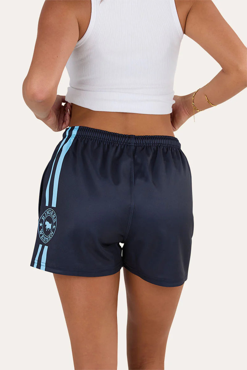Unisex Ringers Footy Shorts - Navy