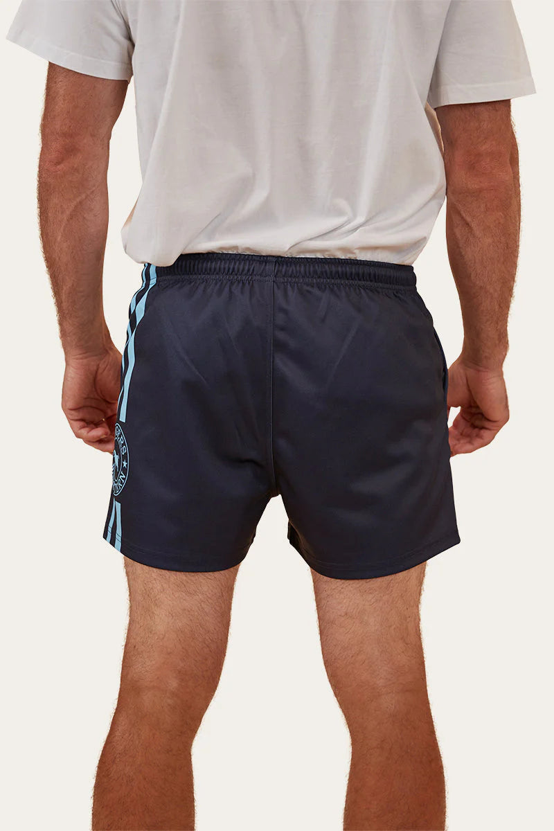 Unisex Ringers Footy Shorts - Navy
