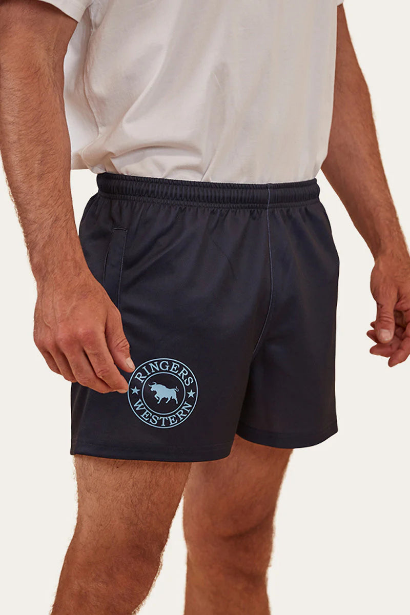 Unisex Ringers Footy Shorts - Navy