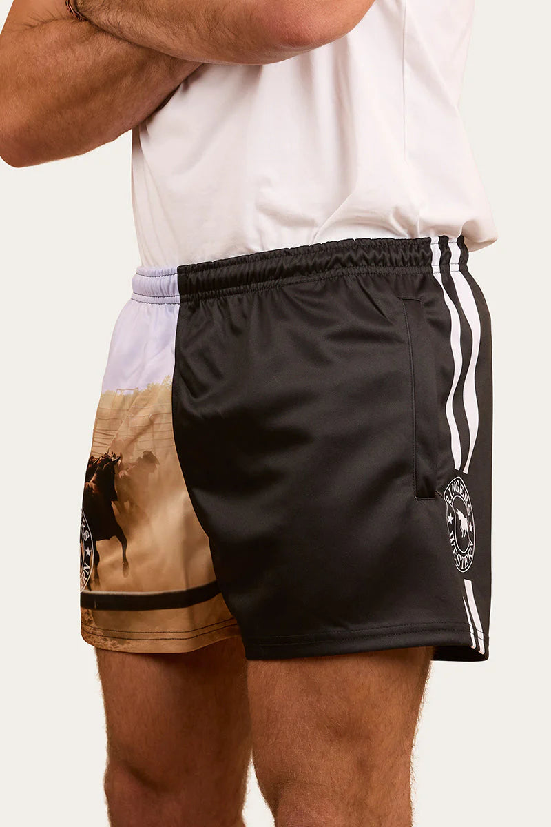 Unisex Ringers Footy Shorts - Multi