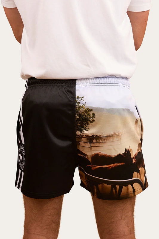 Unisex Ringers Footy Shorts - Multi