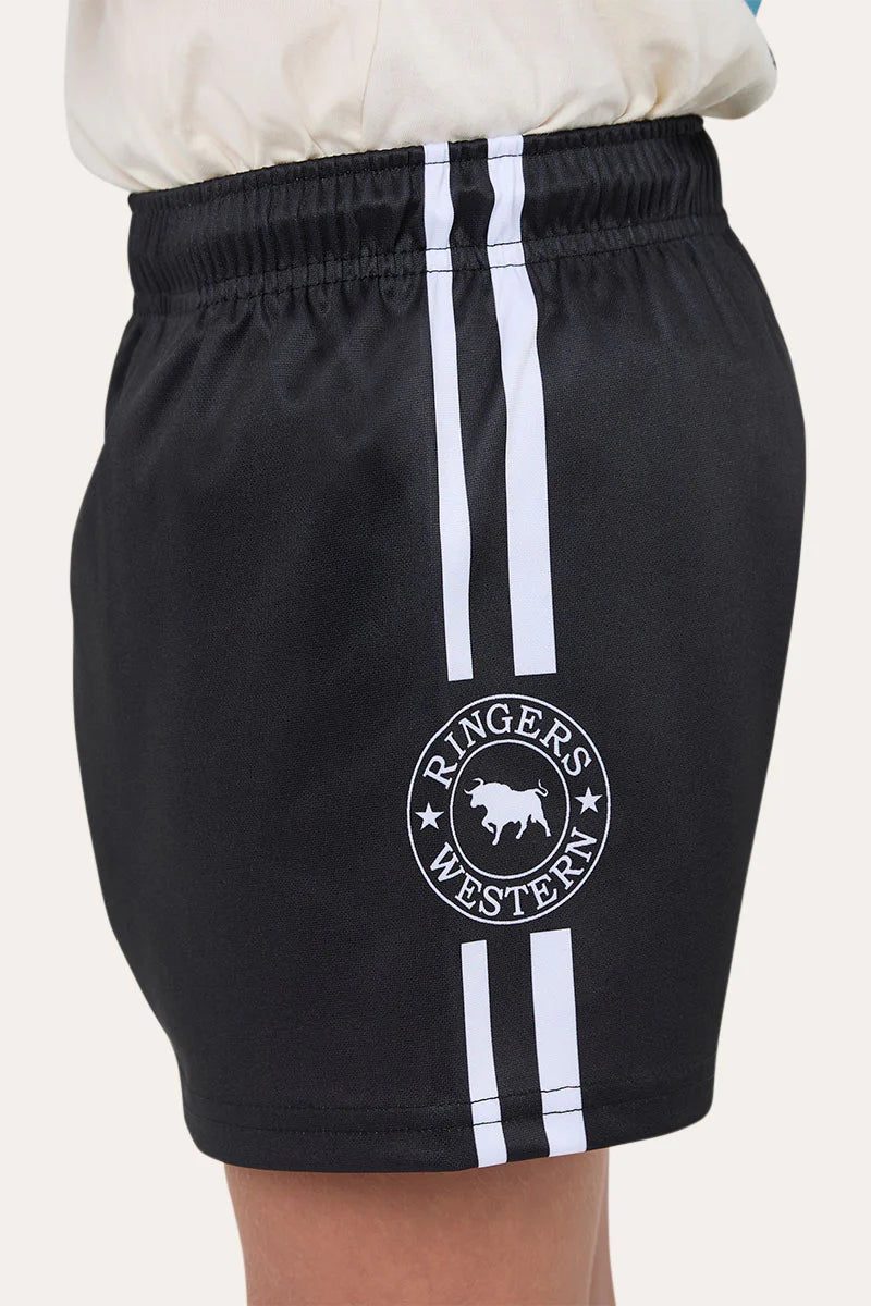 Ringers Kids Footy Shorts - Black
