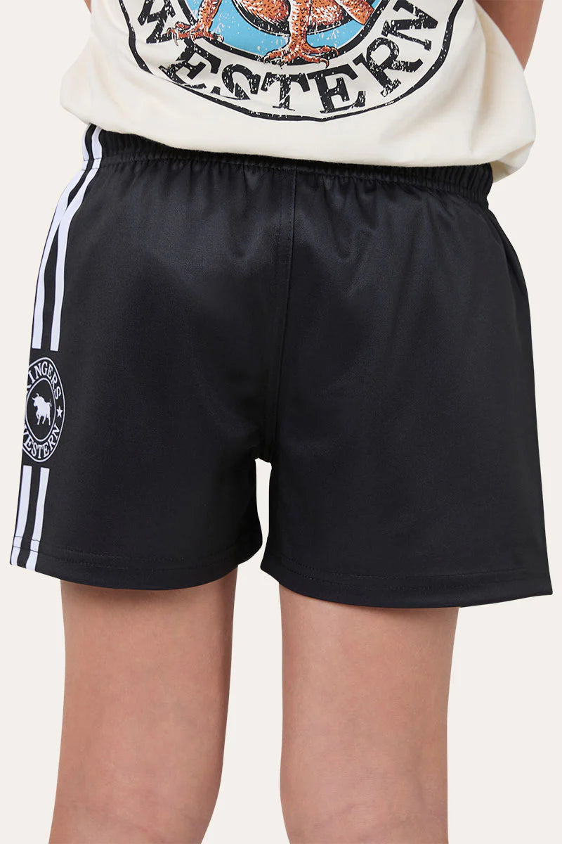 Ringers Kids Footy Shorts - Black